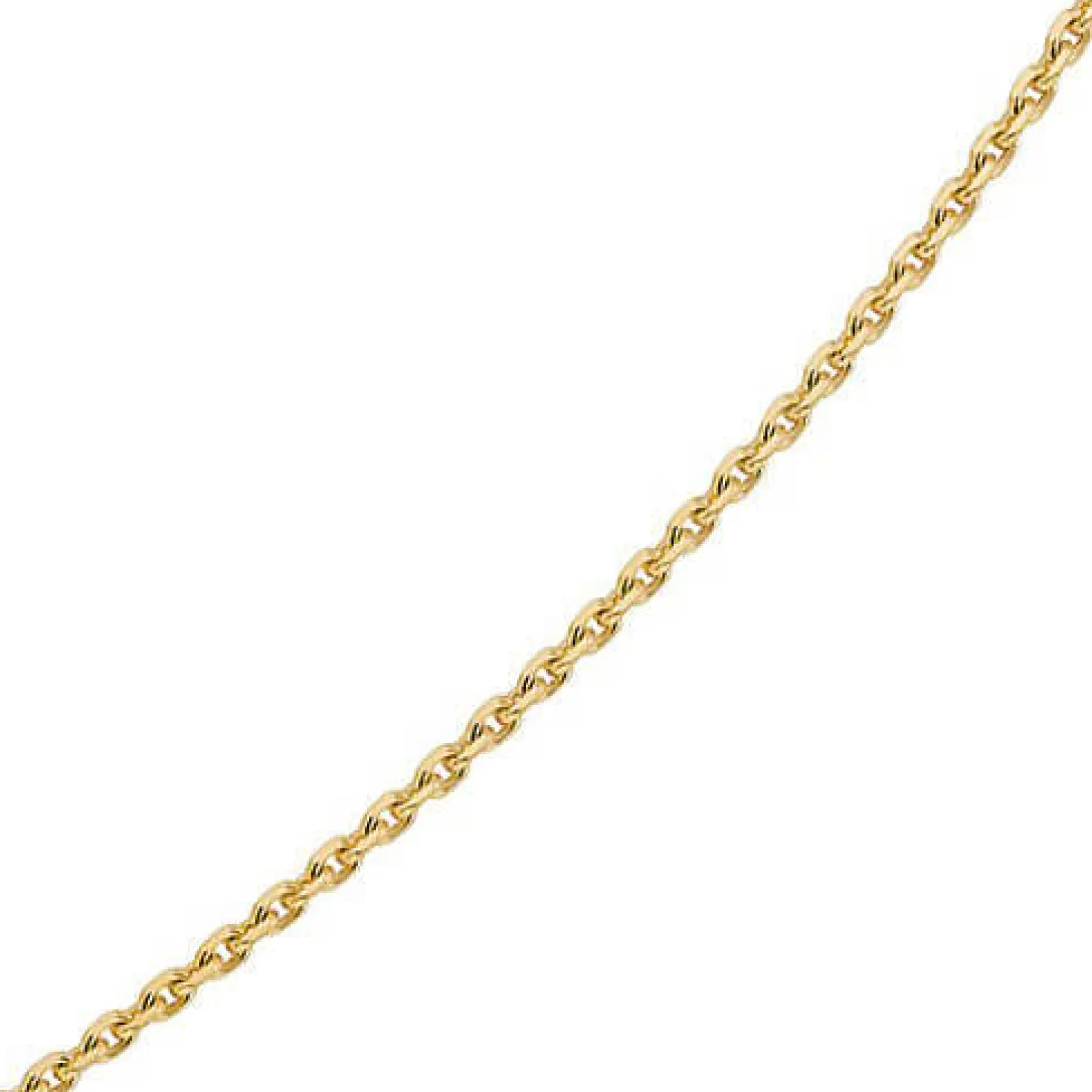 1,5mm Kette Collier Ankerkette Halskette 750 Gold Gelbgold 60cm