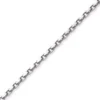 4mm Kette Collier Ankerkette Halskette aus 750 Gold Weißgold massiv 50cm