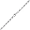 6,5mm Kette Collier Ankerkette Halskette, 585 Gold Weißgold, 55cm Herren