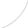 1,5mm Kette Collier Ankerkette Halskette, 585 Gold Weißgold, 45cm