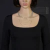 1,8mm Kette Collier Ankerkette Halskette 750 Gold Weißgold 42cm Unisex