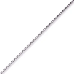 3mm Kette Collier Ankerkette Halskette, 750 Gold Weißgold massiv 60cm