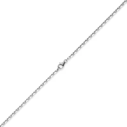 3mm Kette Collier Ankerkette Halskette 585 Gold Weißgold massiv 70cm