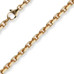 4mm Kette Collier Ankerkette Halskette aus 585 Gold Rotgold massiv 55cm