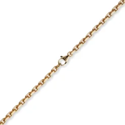 4mm Kette Collier Ankerkette Halskette aus 585 Gold Rotgold massiv 50cm