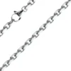 4mm Kette Collier Ankerkette Halskette aus 585 Gold Weißgold massiv 60cm