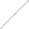 3,5mm Kette Collier Bohnenkette Schiffsankerkette 585 Gold Weißgold 55cm Unisex