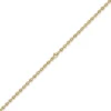 4mm Kette Collier Bohnenkette Schiffsankerkette 585 Gold Gelbgold 50cm Unisex