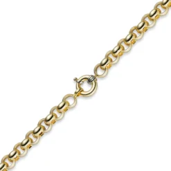 11mm Kette Collier Erbskette aus 585 Gold Gelbgold, 50cm, Unisex