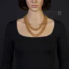 7mm Kette Collier Erbskette aus 750 Gold Gelbgold, 50cm, Unisex