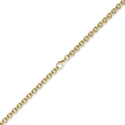 7mm Kette Collier Erbskette aus 585 Gold Gelbgold, 60cm, Unisex