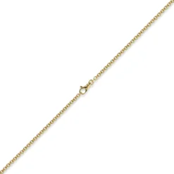 3,5mm Kette Collier Erbskette aus 585 Gold Gelbgold, 55cm, Unisex