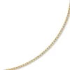 3,5mm Kette Collier Erbskette aus 750 Gold Gelbgold, 60cm, Unisex