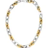13,7mm Kette Collier Halskette aus Edelstahl goldfarben beschichtet 50-51cm