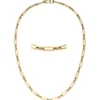 4,7mm Kette Collier Halskette aus Edelstahl goldfarben beschichtet 45cm