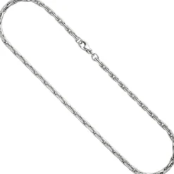 4,6mm Kette Collier Halskette aus 925 Silber Silberkette Länge 45cm
