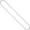4mm Kette Collier Halskette aus 925 Silber rhodiniert 45cm Silberkette