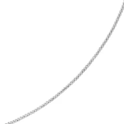 2,2mm Kette Collier Kügelchenkette Kugelkette, 585 Gold Weißgold, 50cm