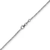 1,8mm Kette Collier Kugelkette diamantiert aus 750 Gold Weißgold 42cm