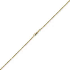 1,8mm Kette Collier Kugelkette diamantiert aus 750 Gold Gelbgold 45cm