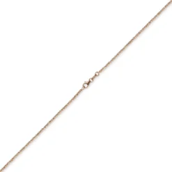 1,8mm Kette Collier Kugelkette diamantiert aus 750 Gold Rotgold 50cm