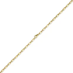 3mm Kette Collier Plattenkette aus 585 Gold Gelbgold, 60cm, Unisex