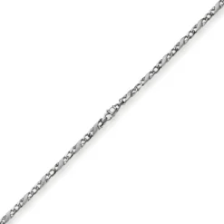 4,5mm Kette Collier Rockwellkette X-Panzerkette matt aus 585 Gold Weißgold 50cm