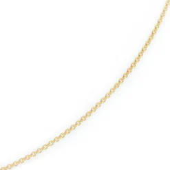 2,3mm Kette Collier Rundankerkette aus 585 Gold Gelbgold, 38cm Unisex