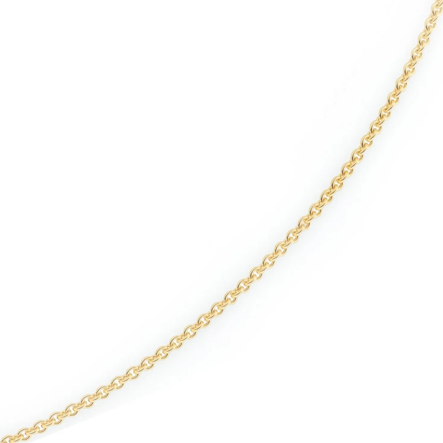 2,3mm Kette Collier Rundankerkette aus 585 Gold Gelbgold, 55cm Unisex