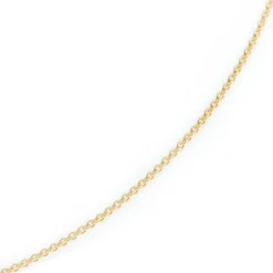 2,3mm Kette Collier Rundankerkette aus 750 Gold Gelbgold, 60cm Unisex