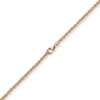 2,7mm Kette Collier Rundankerkette aus 585 Gold Rotgold, 90cm Unisex