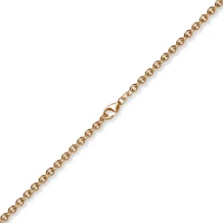 4,6mm Kette Collier Rundankerkette aus 585 Gold Rotgold, 50cm