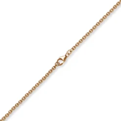 2,7mm Kette Collier Rundankerkette aus 585 Gold Rotgold, 42cm