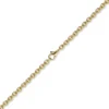 2,7mm Kette Collier Rundankerkette aus 585 Gold Gelbgold, 50cm Unisex