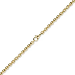 2,7mm Kette Collier Rundankerkette aus 585 Gold Gelbgold, 50cm Unisex