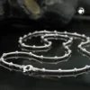 1mm Kette Collier Schlangenkette mit Kugeln, 925 Silber, 42cm, Damen