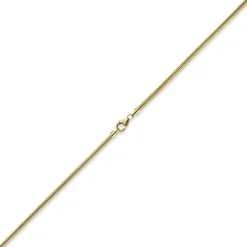 2,5mm Kette Collier Schlangenkette aus 585 Gold Gelbgold, 45cm, Damen