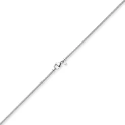 2,5mm Kette Collier Strickkette rund aus 585 Gold Weißgold 50cm