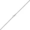 2,5mm Kette Collier Strickkette rund aus 750 Gold Weißgold 50cm