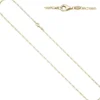 1,7mm Kette Figarokette aus 333 Gold Gelbgold diamantiert Halsschmuck, 50cm
