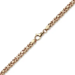 7mm Kette Halskette Königskette aus 750 Gold Rotgold massiv 70cm Herren