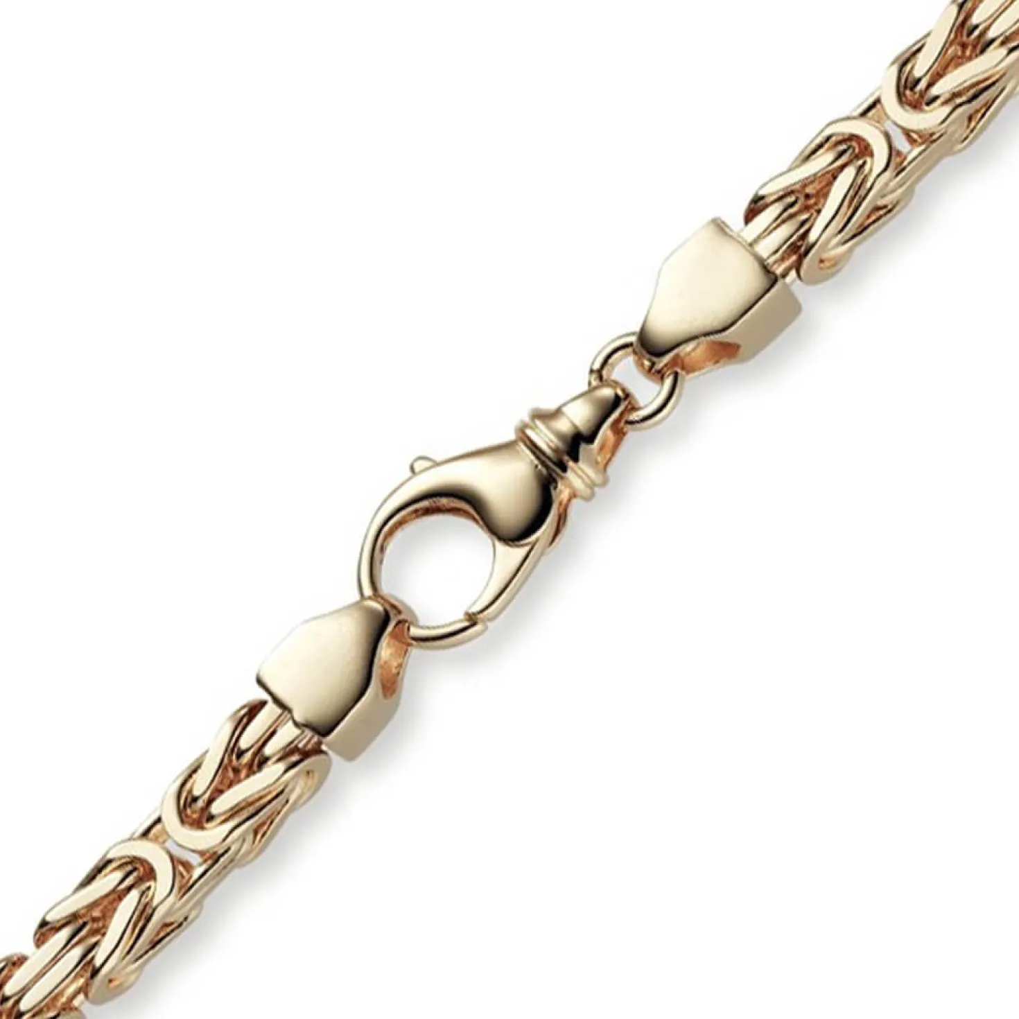 6mm Kette Halskette Königskette aus 750 Gold Rotgold massiv 70cm Herren
