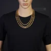 6mm Kette Halskette Königskette aus 750 Gold Gelbgold, 70cm, Herren