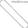 3,1mm Kette Halskette Königskette aus 925 Silber rhodiniert massiv 55cm Herren