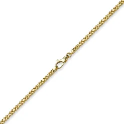 3mm Kette Halskette Königskette aus 585 Gold Gelbgold, 60cm, Unisex