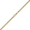 3mm Kette Halskette Königskette aus 750 Gold Gelbgold, 45cm, Unisex