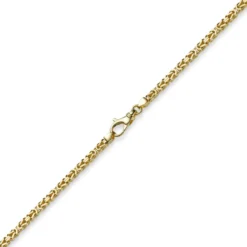 3mm Kette Halskette Königskette aus 750 Gold Gelbgold, 70cm, Unisex
