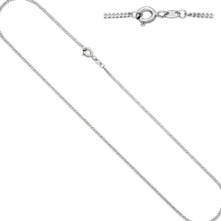 1,7 mm Kette Panzerkette aus 333 Gold Weißgold Halskette Halsschmuck, 40cm