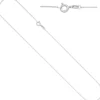0,9mm Kette Rundankerkette, 333 Gold Weißgold Halsschmuck Weißgoldkette, 42cm