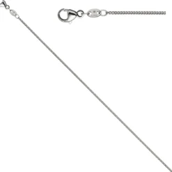 1,2mm Kette Rundpanzerkette aus 950 Platin Halsschmuck, 42cm